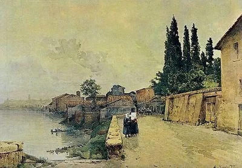 Il Tevere alla Marmorata, Rione XII Ripa